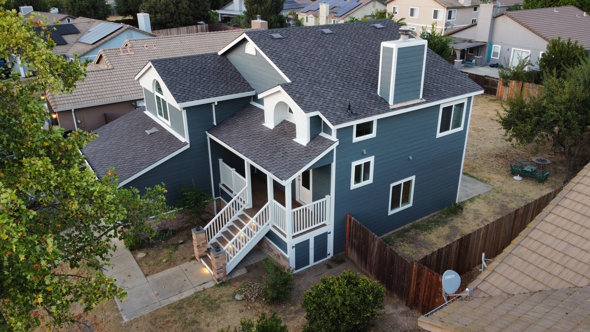 Restored home exterior